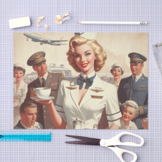  steward pin-up tissuepapier (Craft)