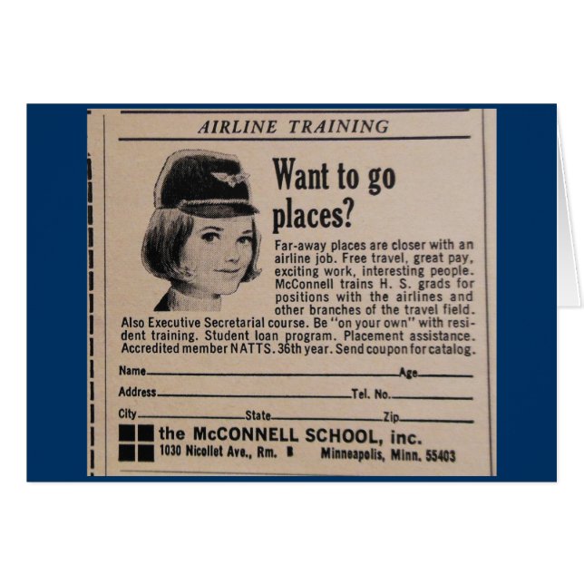  Stewardess Advertisement (Voorkant Horizontaal)