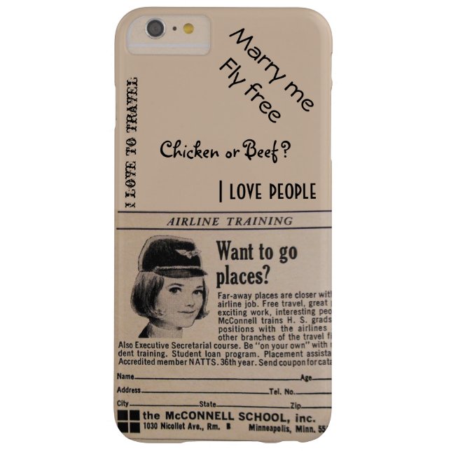  stewardess Airline Attendant Case-Mate iPhone Case (Achterkant)