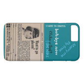 Stewardess Airline Flight Attendant turquo Case-Mate iPhone Case (Achterkant (Horizontaal))