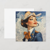  stewardess flat note Kaart (Voorkant / Achterkant)