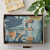 stewardess illustratie tissuepapier (Geschenk)