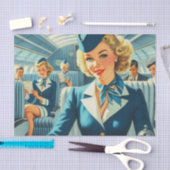 stewardess illustratie tissuepapier (Craft)