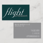 stewardess. (kleur en lettertype aanpasbaar) visitekaartje (Voorkant / Achterkant)