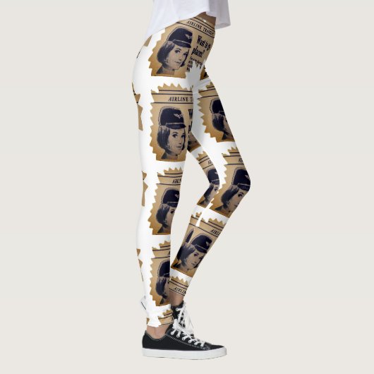 Stewardess-reclame voor bemanningsleden Leggings (Rechts)
