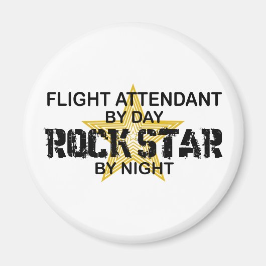 Stewardess Rock Star Magneet (Voorkant)
