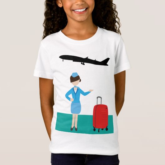 Stewardess T-shirt (Voorkant)