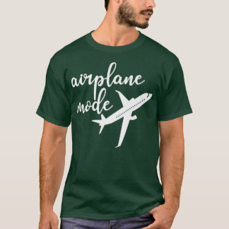 stewardess vliegtuigmodus op grappige vlucht t-shirt
