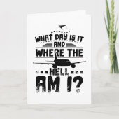 Stewardess what day is it kaart (Voorkant)