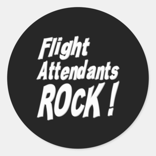 Stewardessen Rock! Sticker (Voorkant)