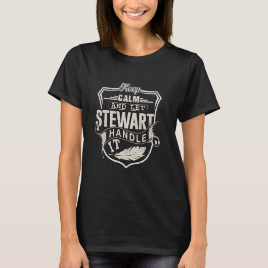 Stewart achternaam Shirt Stewart naam verjaardag (Voorkant)