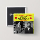 Stewart Alexander 2012 Vierkante Button 5,1 Cm (Voorkant /achterkant)