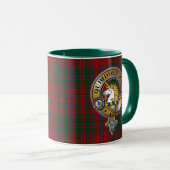 Stewart Appin Tartan & Badge Mok (Voorkant rechts)
