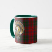 Stewart Appin Tartan & Badge Mok (Voorkant links)