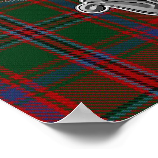 Stewart Appin Tartan & Badge Poster (Hoek)
