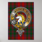 Stewart Appin Tartan & Badge Poster (Voorkant)