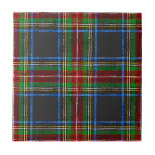 Stewart Black Clan Hunting Tartan Pset Tegeltje