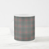 Stewart Black Clan Tartan Matglas Koffiemok (Voorkant links)