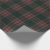 Stewart Black Modern Original Scottish Tartan Cadeaupapier (Hoek)