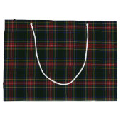 Stewart Black Modern Original Scottish Tartan Groot Cadeauzakje (Achterkant)