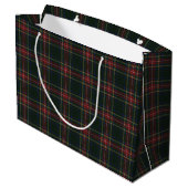 Stewart Black Modern Original Scottish Tartan Groot Cadeauzakje (Achterkant Gekanteld)