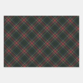 Stewart Black Modern Original Scottish Tartan Inpakpapier Vel (Voorkant)