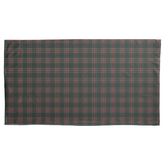 Stewart Black Modern Original Scottish Tartan Kussensloop (Voorkant-Links)
