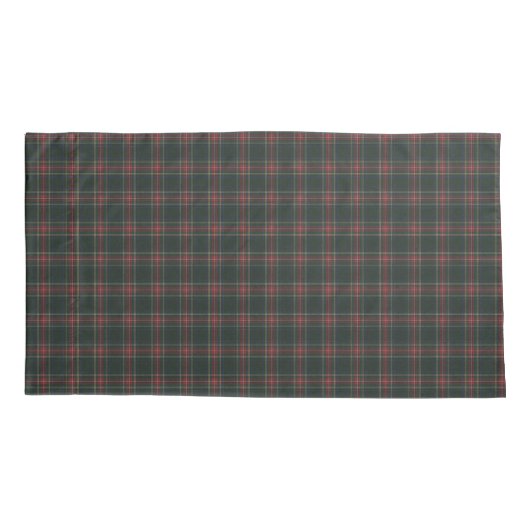 Stewart Black Modern Original Scottish Tartan Kussensloop (Achterkant-Links)