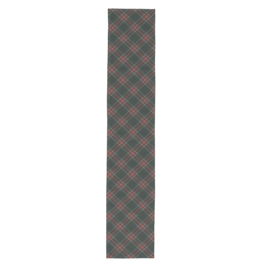 Stewart Black Modern Original Scottish Tartan Medium Tafelloper (Voorkant)