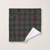 Stewart Black Modern Original Tartan Bad Handdoek (Wasdoekje)