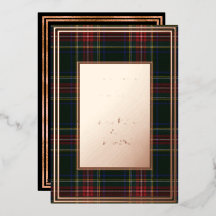 Stewart Black Modern Originele Schotse Tartan Roze