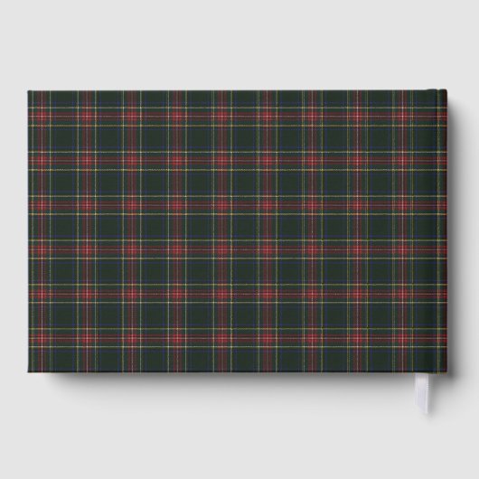 Stewart Black Original Scottish Tartan Gastenboek (Achterkant)
