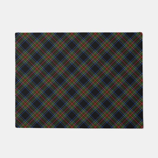 Stewart Black Tartan Deurmat (Voorkant)