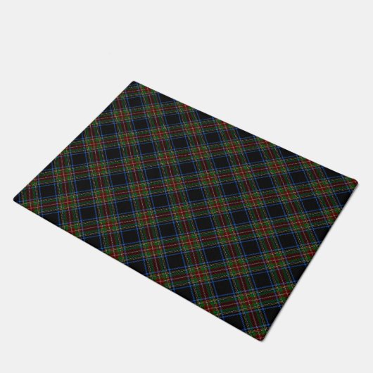 Stewart Black Tartan Deurmat (Schuin)