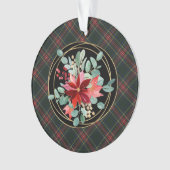 Stewart Black Tartan Grootouders Kerstmis Ornament (voorkant)