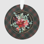 Stewart Black Tartan Grootouders Kerstmis Ornament (voorkant)