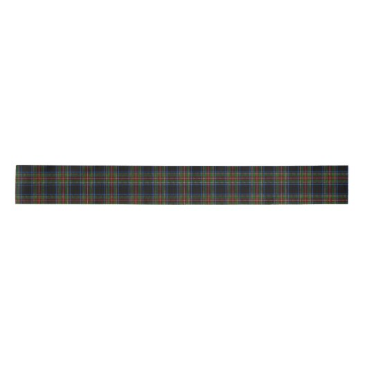 Stewart Black Tartan Satijnen Lint (Voorkant)