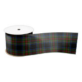 Stewart Black Tartan Satijnen Lint (Spoel)