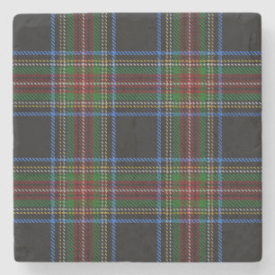 Stewart Black Tartan Stenen Onderzetter