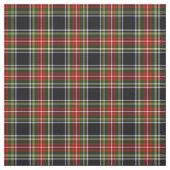 Stewart Black Tartan Stof (Swatch)