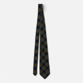 Stewart Black Tartan Stropdas (Achterkant)