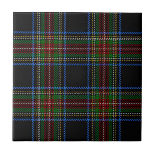 Stewart Black Tartan Tegeltje