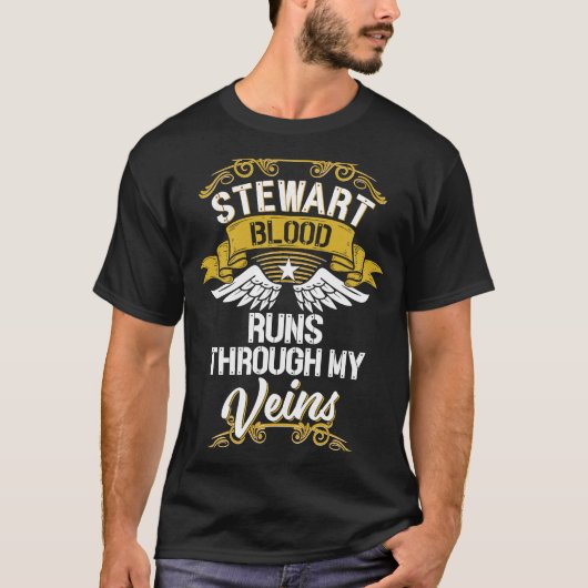 Stewart bloed loopt door mijn vinnen t-shirt (Voorkant)