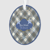 Stewart Blue Dress Ornament (voorkant)