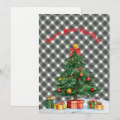 Stewart Blue Dress Scottish Clan Tartan Christmas Feestdagenkaart (Voorkant / Achterkant)