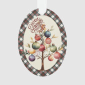 Stewart Blue Dress Scottish Tartan Christmas Ornament (voorkant)