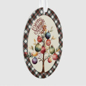 Stewart Blue Dress Scottish Tartan Christmas Ornament (voorkant)