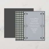 Stewart Blue Dress Tartan Weddenschap Kaart (Voorkant / Achterkant)