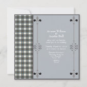 Stewart Blue Dress Tartan Weddenschap Kaart (Voorkant)