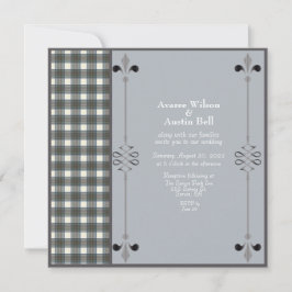 Stewart Blue Dress Tartan Weddenschap Kaart